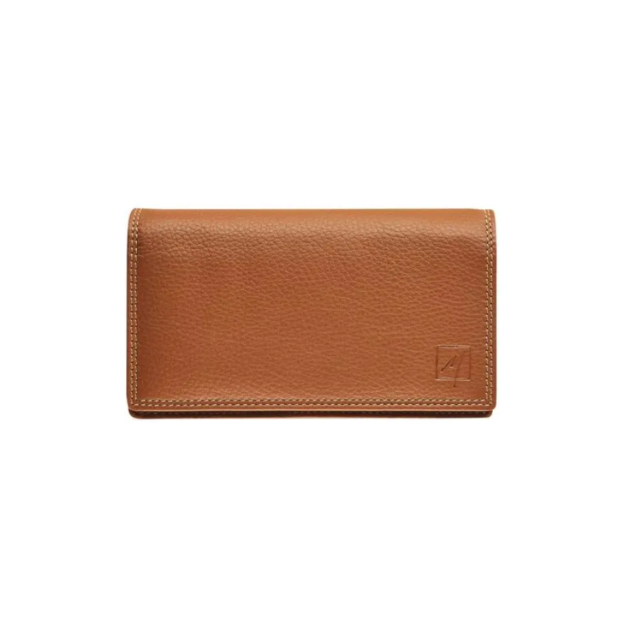 Porte-monnaie accordéon Dakota - cognac - label M