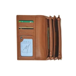Porte-monnaie accordéon Dakota - cognac - label M