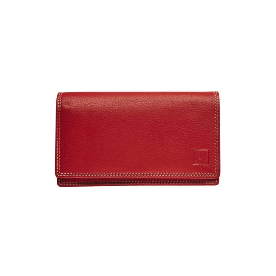 Porte-monnaie accordéon Dakota - rouge - label M