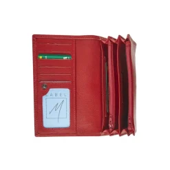 Porte-monnaie accordéon Dakota - rouge - label M