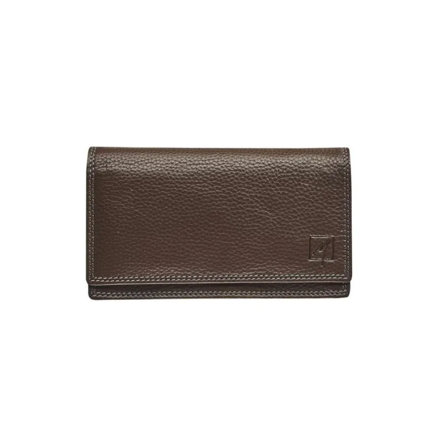 Porte-monnaie accordéon Dakota - brun - label M
