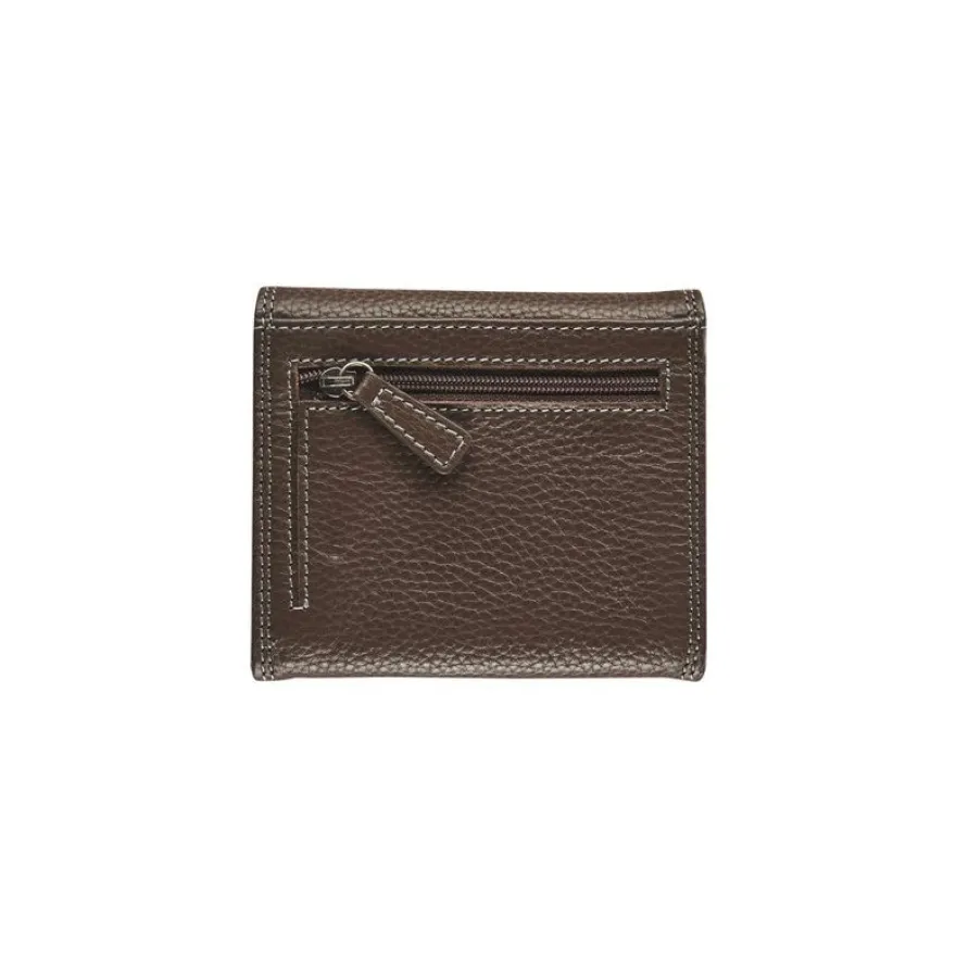 Porte-monnaie compact Dakota - brun - label M