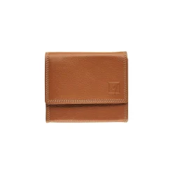 Porte-monnaie compact Dakota - cognac - label M