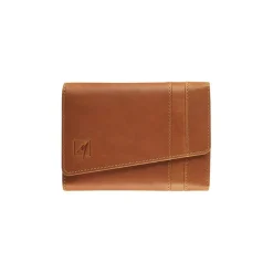 Porte-monnaie compact Florence - cognac - label M