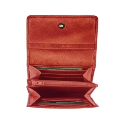 Porte-monnaie compact Savannah - rouge - label M