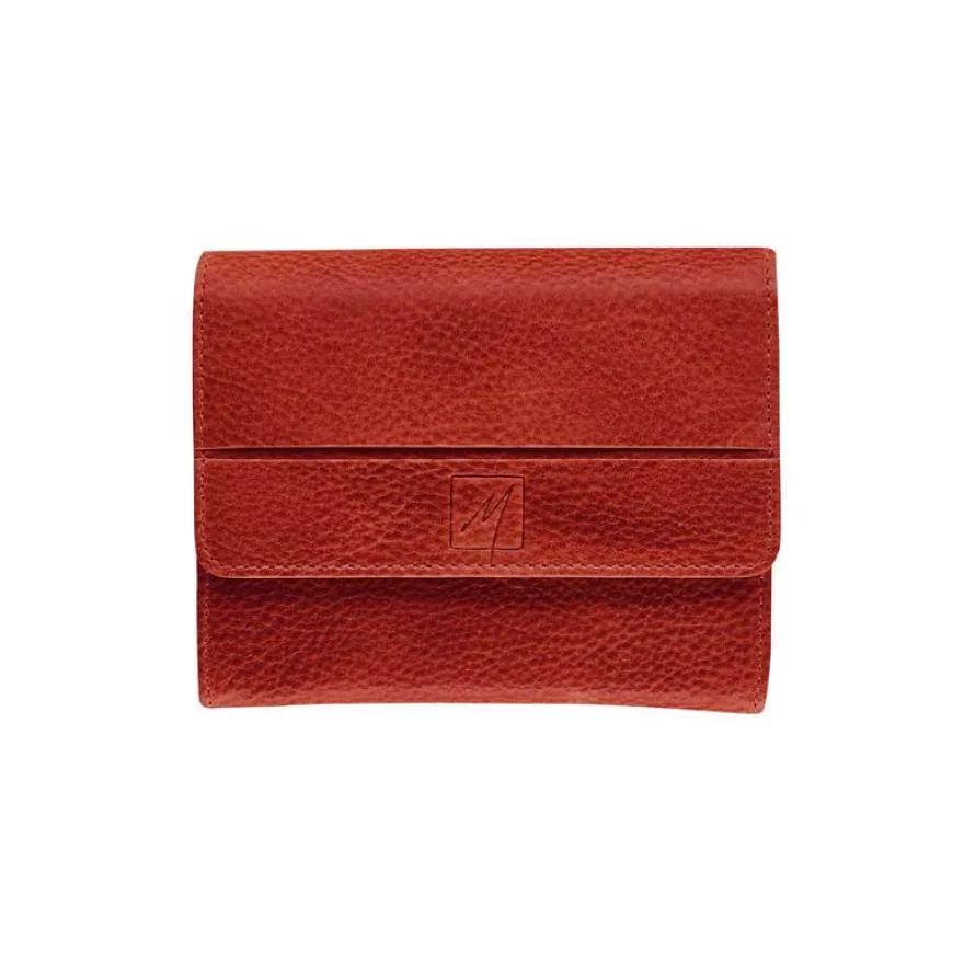 Porte-monnaie compact Savannah - rouge - label M