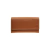 Porte-monnaie double fermeture éclair Dakota - cognac - label M