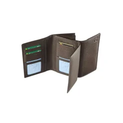 Porte-monnaie double fermeture éclair Dakota - brun - label M