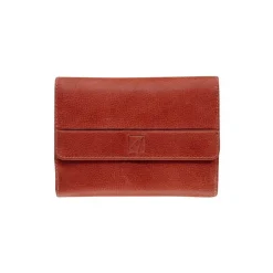Porte-monnaie fermeture à bouton avec 4 poches fenêtres Savannah - rouge - label M