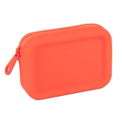 Porte‑monnaie silicone orange NEON avec design moderne - pratique au quotidien et entretien facile