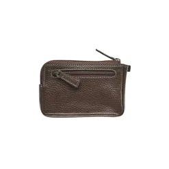 Porte-monnaie/porte-clés avec fermeture éclair Dakota - brun - label M