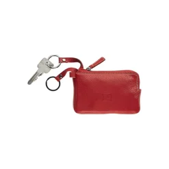Porte-monnaie/porte-clés avec fermeture éclair Dakota - rouge - label M