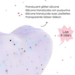 Porte-monnaies cœur mauve Lovely Things Back2Fun