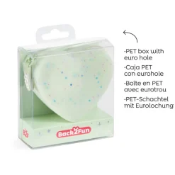Porte-monnaies cœur menthe Lovely Things Back2Fun