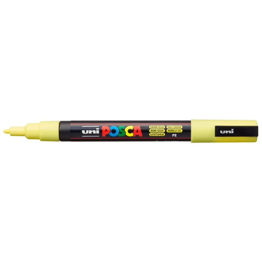 Posca – Marqueur peinture pointe fine – jaune soleil
