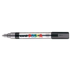 POSCA PC-5M - Pack de 4 marqueurs - noir, argent, blanc, or