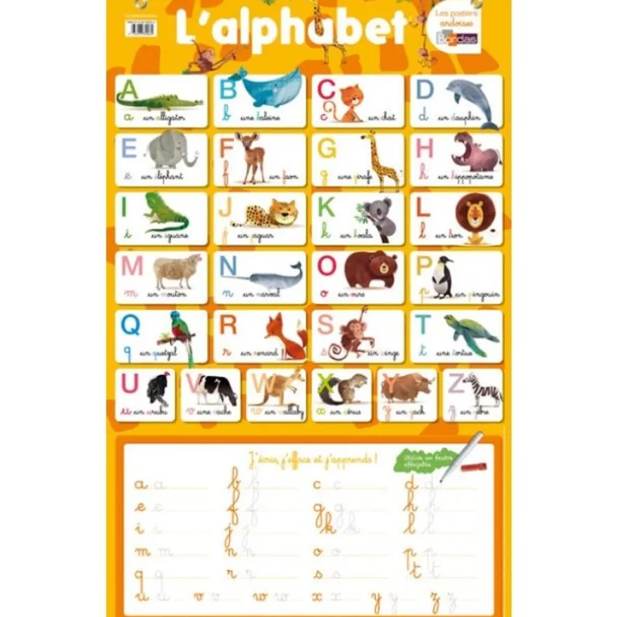 Poster Ardoise l'alphabet