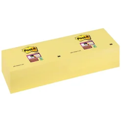 Post-it - 12 Blocs notes Super Sticky - jaune - 76 x 127 mm
