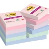 Post-it - 12 Blocs notes Super Sticky Soulful - couleurs assorties - 47,6 x 47,6 mm