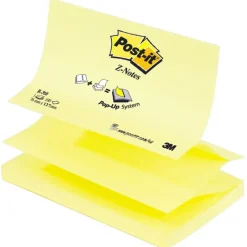 Post-it - 12 Blocs Z-Notes - jaune - 76 x 127 mm