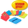 Post-it - 8 Blocs Z-Notes avec dévidoir bleu offert