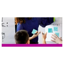 POST-IT - Notes repositionnables 76x127 mm Oasis 5 blocs - ultra adhésives - 450 feuilles - couleurs bleu et vert