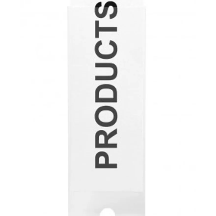 Probeco - 12 Porte-étiquettes adhésives - 19 x 75 mm