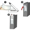 Probeco - 6 Porte-étiquettes adhésives - 46 x 75 mm