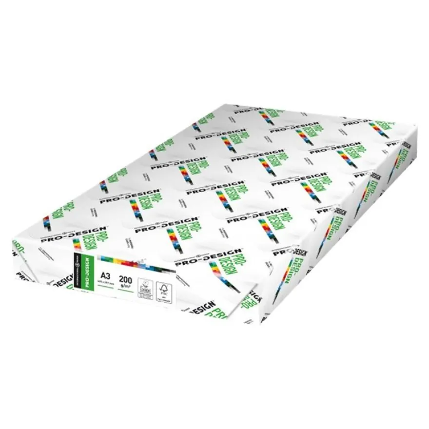 Pro-Design - Papier blanc - A3 (297 x 420 mm) - 200 g/m² - Ramette de 250 feuilles