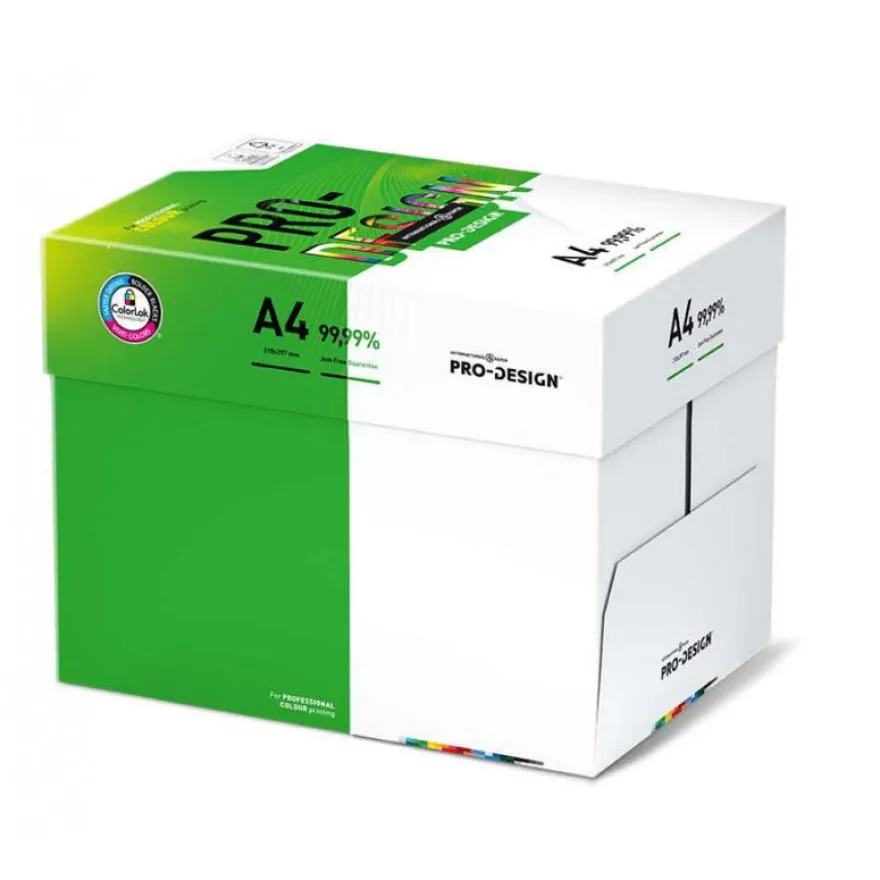 Pro-Design - Papier blanc - A4 (210 x 297 mm) - 90 g/m² - 2000 feuilles (carton de 5 ramettes)