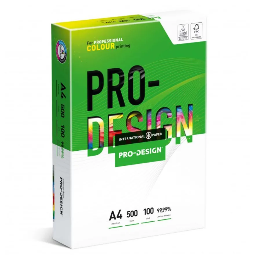Pro-Design - Papier blanc A4 (210 x 297 mm) - 100 g/m² - Ramette de 500 feuilles