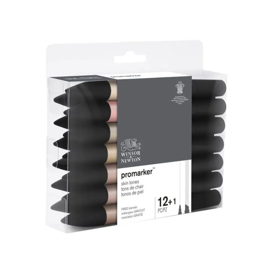 ProMarker - 13 Marqueurs double pointe - tons de chair