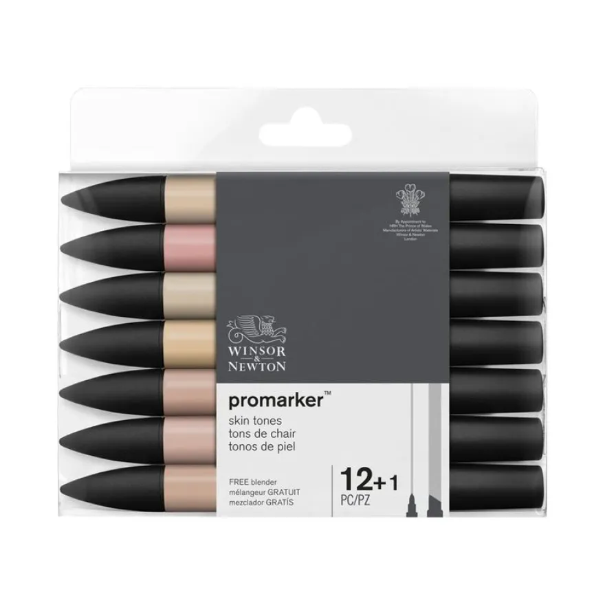 ProMarker - 13 Marqueurs double pointe - tons de chair