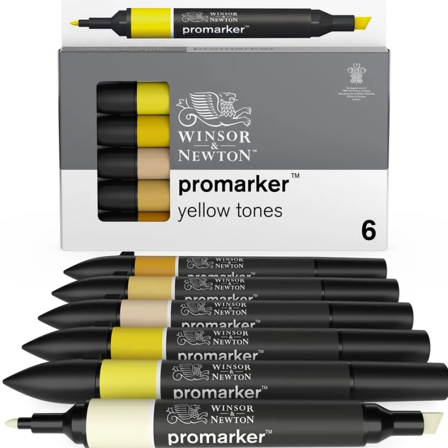 ProMarker - 6 Marqueurs double pointe - tons jaunes