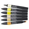 ProMarker - 6 Marqueurs double pointe - tons jaunes