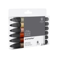 ProMarker - 6 Marqueurs double pointe - tons terreux