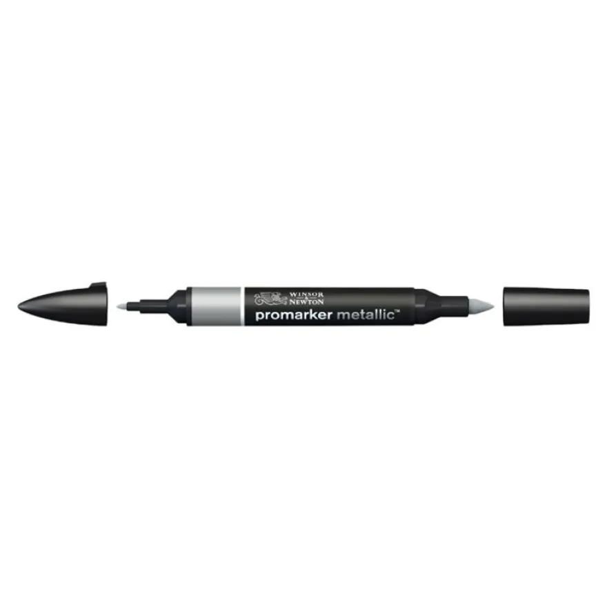 ProMarker - Marqueur double pointe - argent métallique