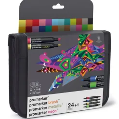 ProMarker - Pack de 25 marqueurs - mix brush metallic neon