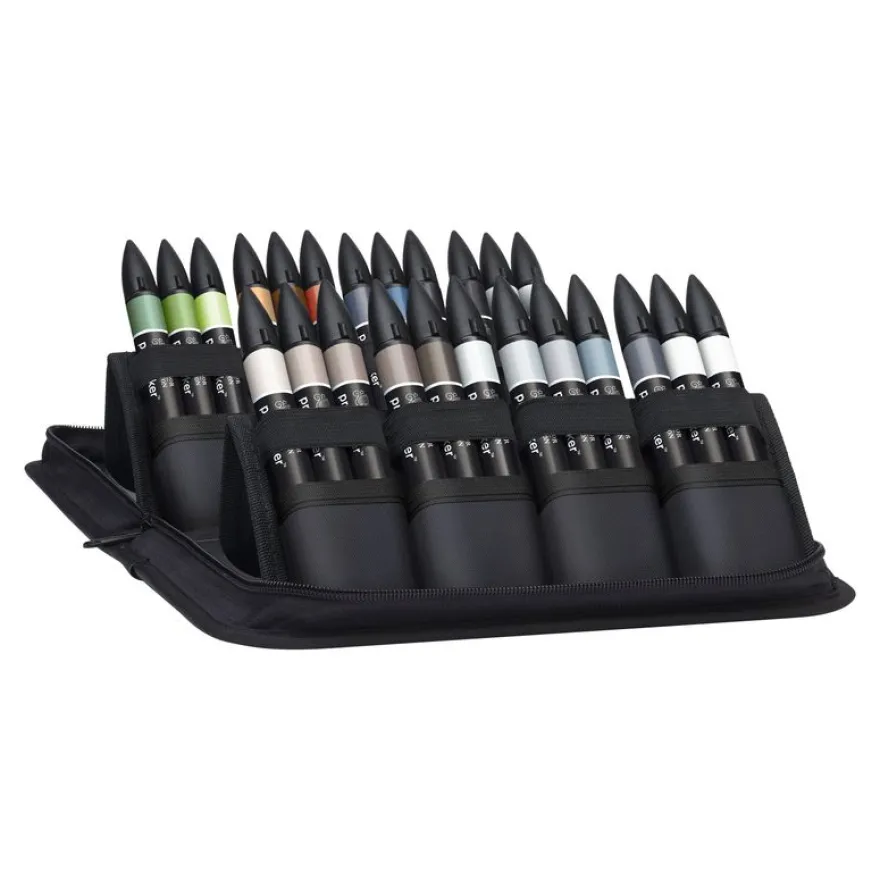 ProMarker Architecture - Trousse de 24 marqueurs double pointe