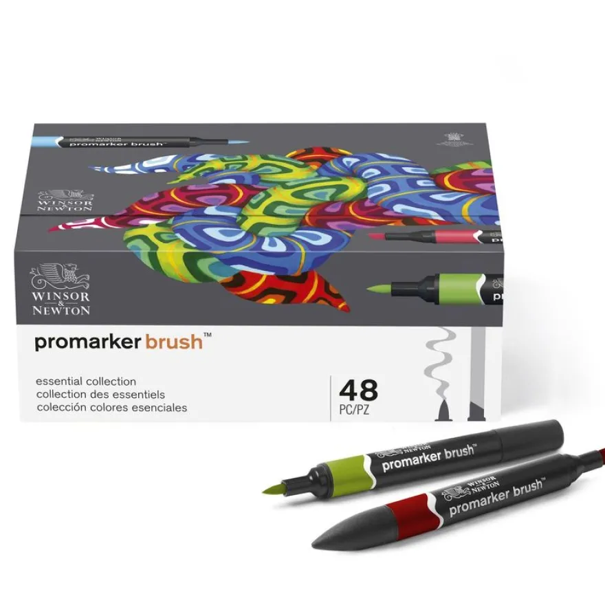 ProMarker brush - coffret 48 marqueurs double pointe