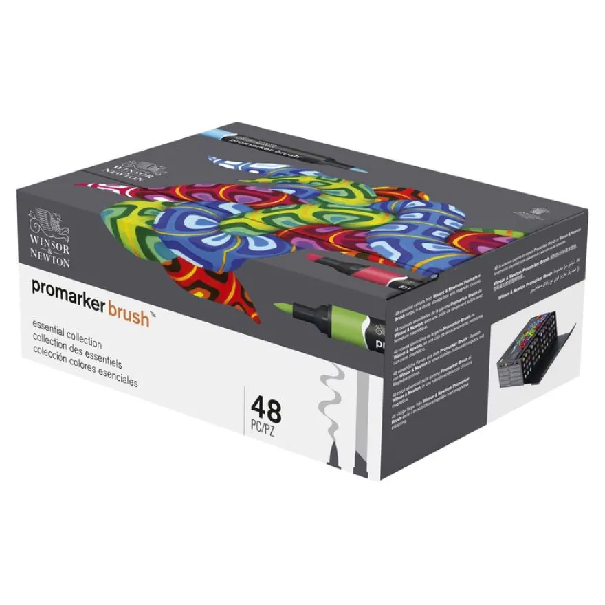 ProMarker brush - coffret 48 marqueurs double pointe