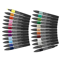ProMarker brush - Trousse 24 marqueurs - double pointe - étudiant designer