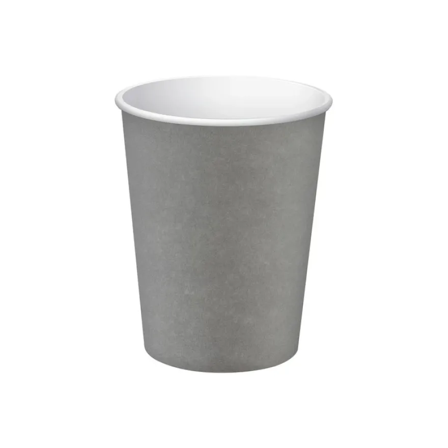 Pronappe - 15 Gobelets en carton - 20 cl - jetable - gris