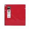 Pronappe - Serviette - Taille 38 x 38 cm - jetable - rouge (pack de 40)
