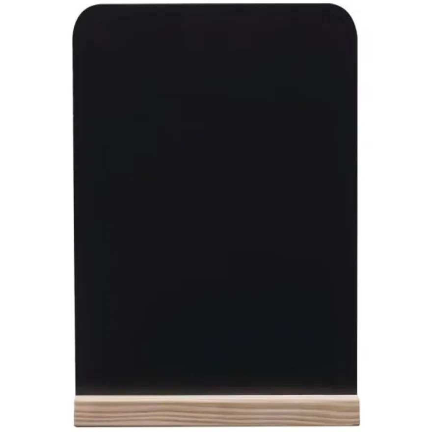 Présentoir de table en ardoise et bois - format A5