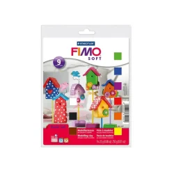 Pâte Fimo SOFT - Pack de 9 pains - coloris assortis