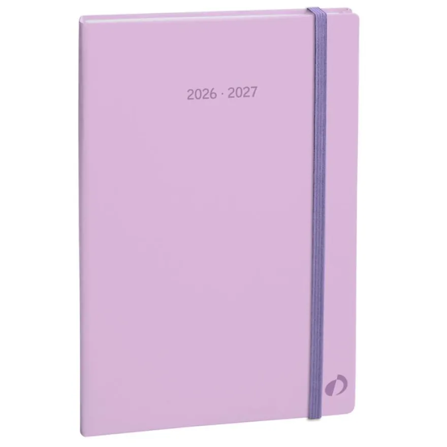Quo Vadis - Agenda 16 mois - 2026-2027 - Plan Week - Semainier Notes - Multilingue - Pastel - Violet - 16 mois de septembre à décembre - 16x24 cm - Papier Clairefontaine blanc - Fabrication française