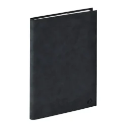 Quo Vadis - Agenda 16 mois - 2026-2027 - Plan Note - Semainier Notes - Multilingue - Andrea - Gris - 16 mois de septembre à décembre - 15x21 cm - Papier Clairefontaine blanc - Fabrication française