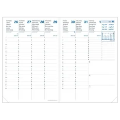 Quo Vadis - Agenda 16 mois - 2026-2027 - Affaires SD - Semainier Planning - Multilingue - Everest - Vert - 16 mois de septembre à décembre - 10x15 cm
