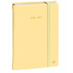 Quo Vadis - Agenda 16 mois - 2026-2027 - Plan Note - Semainier Notes - Multilingue - Pastel - Beige - 16 mois de septembre à décembre - 15x21 cm - Papier Clairefontaine blanc - Fabrication française